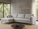 Boston Left Facing L-Shape Fabric Sofa